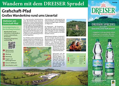 Wandern mit dem DREISER Sprudel - Der Grafschaft-Pfad